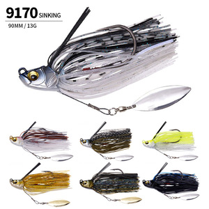Esca Artificiale in Acciaio Inox, Spinner Rotante Composito con Ganci, Esca Sonora per <span class=keywords><strong>Pesca</strong></span> in Acqua Dolce e Mare, per Spigola - Product Image 1