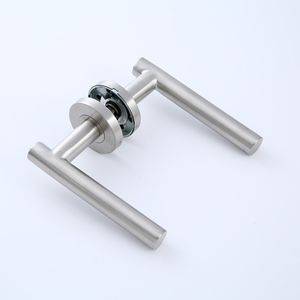 Designer Stainless Steel <strong>Door</strong> <strong>T</strong> <strong>Bar</strong> Hollow Interior Lever <strong>Door</strong> <strong>Handle</strong> on Rose - Product Image 3