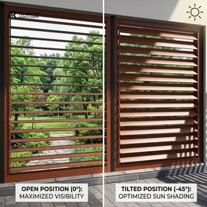 <span class=keywords><strong>Volets</strong></span> persiennes en alliage d'<span class=keywords><strong>aluminium</strong></span> sur mesure, <span class=keywords><strong>couleur</strong></span> personnalisée, pour maison/résidence - Product Image 3