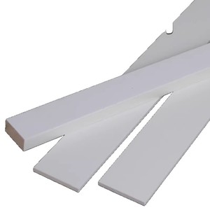 White Abs Board Square Strip Customizable Length Wear Resistance For Diy Processing - Product Image 1