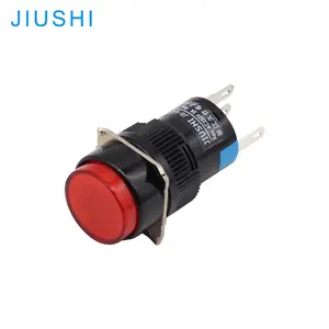 JIUSHI LA16Y-11D רגעי 16mm led לדחוף כפתור מתג מואר