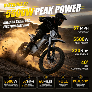 Moto tout-terrain <span class=keywords><strong>électrique</strong></span> SYKERUNS X7, directement de l'usine, pour adultes, 5500W, 57MPH - Product Image 2