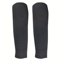 Protège-tibia de football léger et respirant équipement de football chaussettes personnalisées logo manchon de mollet en nylon respirant pour le football