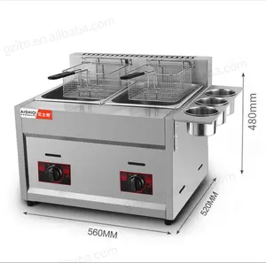 Fritadeira elétrica/gás kfc comercial personalizada da fabricação para restaurante ASQ-711