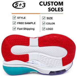 <span class=keywords><strong>Semelle</strong></span> de chaussure de sport à coussin d'<span class=keywords><strong>air</strong></span>, talon en nid d'abeille, fenêtre translucide, <span class=keywords><strong>semelle</strong></span> extérieure multi-zones, modèle OEM personnalisé 5+3, tendance jeunesse 2373 - Product Image 1