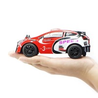 YT 1/28 WRC 2WD Mini voiture de vitesse télécommandée 12 KM/H voiture de course RC avec lumière, pneus en caoutchouc pour jouer en plein air