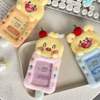 Porte-cartes photo Kpop personnalisés en gros, porte-cartes de collection mignons, porte-cartes en peluche style animation Kpop
