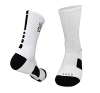 Fabricante de alta calidad, calcetines personalizados con estampado de algodón, calcetines deportivos de diseñador con bordado personalizado, calcetines con logotipo personalizado