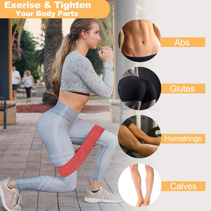 SHIWEI-1025 #5 Livelli di Resistenza Fasce di Tessuto Non-Slip <span class=keywords><strong>Booty</strong></span> Bands Allenamento per Le Gambe e Testa e Glutes - Product Image 4