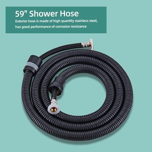 Handheld <b>Shower</b> Head Dual Spray Modes One Button Switch Water Saving High Pressure Bathroom <b>Hand</b> <b>Shower</b> - Product Image 5
