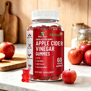 Winstown OEM adult Apple Cider <b>Vinegar</b> Gummies healthy weight loss supports digestion overall health energy vegan 500mg gummy - Product Image 1
