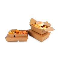 Boîtes de poulet en papier kraft écologiques: emballage de qualité supérieure pour vos frites juteuses de poulet délicieux contenants à emporter