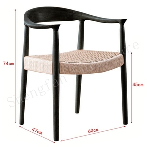 Créateurs célèbres <span class=keywords><strong>HANS</strong></span> J. <span class=keywords><strong>WEGNER</strong></span> <span class=keywords><strong>Chaise</strong></span> en bois massif du président Kennedy de style danois, robuste et durable, couleur noyer La <span class=keywords><strong>chaise</strong></span> ronde - Product Image 6