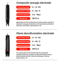 Sonde de pH numérique industrielle en ligne RS485 pour laboratoire, capteur de pH OEM/ODM IP68, précision 0,1 pH, pour piscine