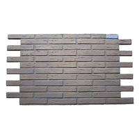 Revêtement mural en briques artificielles rouges PU, imitation antique, économie d'énergie, résistant au feu ASTM E84, imperméable, panneaux de briques 3D pour la rénovation de maisons