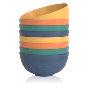 4PCS Safe BPA Free Eco Friendly Big Eating <b>Bowls</b> Unbreakable Large <b>Cereal</b> Wheat <b>Straw</b> <b>Bowls</b> Set - Product Image 2