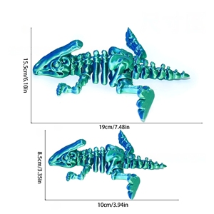 Figurine de dinosaure miniature articulée imprimée en 3D, modèle Parasaurolophus, jouet cadeau, vente en gros - Product Image 6