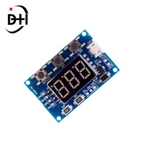 ไมโครยูเอสบี ดีซี 2CH ตัวสร้างสัญญาณ PWM แบบปรับได้ โมดูลความถี่พัลส์แบบปรับได้ พร้อมจอแสดงผล LED ดิจิตอล  รองรับแรงดันไฟฟ้า DC 5V 12V 24V สำหรับงาน DIY - Product Image 3