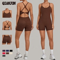 Combinaison de sport pour femmes, vente en gros, bretelles réglables, extensible dans quatre directions, respirante