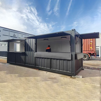 Maison préfabriquée modulaire à installation rapide Conteneur en acier extensible de 40 pieds pour café et restaurant