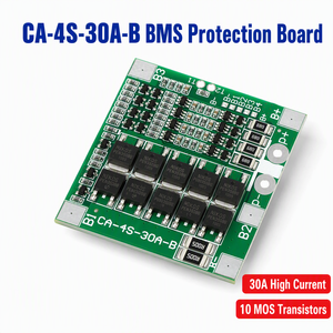 Carte de protection de batterie au lithium Creatall 4S 30A LiFePO4 BMS 12.8V 14.4V avec équilibrage pour pack de batteries 18650 32650 PCB PCBA - Product Image 1