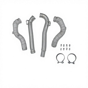 ท่อไอเสียตรงสำหรับ Benz AMG GT GTS GTC GTR รุ่นปี 2015-2017 M178 C190 พร้อมแผ่นกันความร้อน - Product Image 1