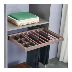 Porte-pantalons multifonctionnel en métal MONSOON avec rangement coulissant pour armoire et placard - Product Image 1