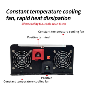 Convertisseur d'énergie <span class=keywords><strong>solaire</strong></span> à onde sinusoïdale pure monophasé haute efficacité 2300W, DC12V-72V vers AC 10A/20A, pour voiture, maison, système photovoltaïque - Product Image 5