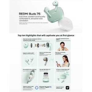 Audífonos Inalámbricos Xiaomi <span class=keywords><strong>Redmi</strong></span> <span class=keywords><strong>Buds</strong></span> 7S ANC Semi-Intraaurales Originales al por Mayor, Sonido HD, Baja Latencia, para Juegos - Product Image 2