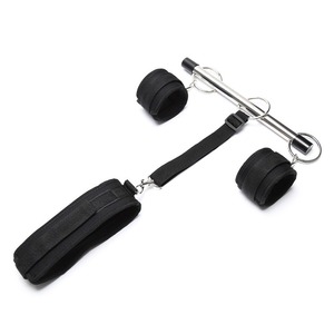 <strong>Spreader</strong> <strong>Bar</strong> Set Extendable Sex Toys Restraint <strong>BDSM</strong> with Hand Wrist Cuffs Ankle Cuff Aluminum Furniture for Adult Games - Product Image 6