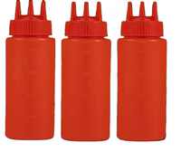 Bouteille en plastique carrée blanche 2,5L/3,5L/5,5L pour sauce salade, avec distributeur suspendu, garantie 1 an, utilisation facile