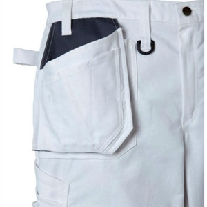Pantalons de travail blancs <span class=keywords><strong>pour</strong></span> hommes de haute qualité en gros, taille personnalisée - Product Image 4
