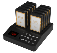 Système d'appel sans fil pour restaurant JT 2025, nouveau, 10 pagers, mini buzzer de table, système de mise en file d'attente pour les clients