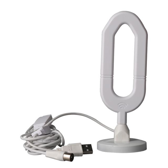 Long 65-80 Miles Range Vertical Polarization Rubber 700-2700MHz Support P 4K 1080 Amplified HD HDTV Digital Indoor TV Antenna