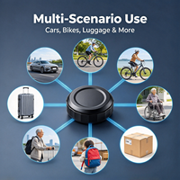 Traceur GPS pour véhicule sans carte SIM, application gratuite, navigation GPS, suivi d'actifs LBS, enregistrement de l'historique, anti-perte, étanche, localisateur intelligent