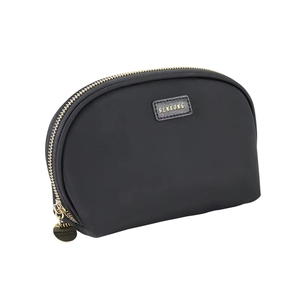 Gold Metal Zipper Logo Cotton Canvas Travel <b>Case</b> for Women BSCI Factory Custom RPET Nylon Lady Style Senda <b>Makeup</b> Bag - Product Image 2