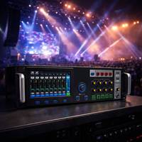 Console de mixage audio professionnelle T-MU22, 22 entrées, 18 sorties, avec écran tactile et télécommande Wi-Fi