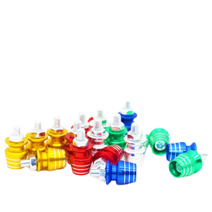 Vis et écrous en aluminium coloré, vis sculptées pour fixations de moto, options de couleur personnalisées, accessoires de moto - Product Image 1