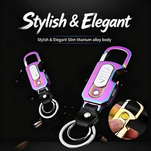 Dericsson Portachiavi 9-in-1 con Accendino, Apribottiglie, Accendino <span class=keywords><strong>USB</strong></span> Ricaricabile, Accendino Elettronico con Torcia LED - Product Image 4
