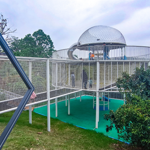 เชือกตาข่ายสำหรับเล่นกลางแจ้งสนามเด็กเล่นออกแบบสวนเต็มรูปแบบสำหรับเด็กผจญภัยขยายออกไปด้วยโครงสร้างการเล่นแบบไม่มีไฟที่กำหนดเอง - Product Image 2