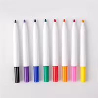 Marqueur effaçable à sec Queenstar 8 couleurs encre rouge et noire, non toxique, pour tableau blanc, fournitures de bureau, école, ensemble avec logo personnalisé