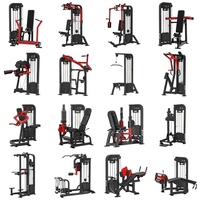 CHEM618 Elite Appareil de soulevé de mollets assis et entraîneur de soleus, pour l'entraînement de la force de la poitrine et du dos, équipement de musculation professionnel à résistance sélectionnable, en acier