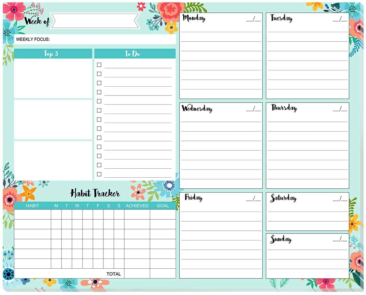 To do List привычка трекер оторвать блокнот еженедельник Pad