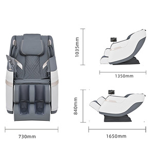 Redma Massage Chair Full Body Railless Electric Intelligent Home Use Dual Mechanism 30 Airbags <b>Light</b> Gray - Product Image 3