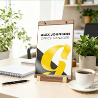 Support de menu de luxe en bois pour table, format A4/A5, avec boulons métalliques, idéal pour restaurants et hôtels – Direct Fabricant