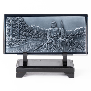 Shepherd And Sheep Scene Crystal Display Table European Pastoral Style <b>Desk</b> Decoration <b>Craft</b> - Product Image 3