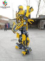 Máquina de Juego de Robots Transformers Coloridos para Parque