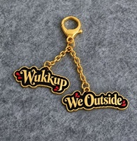 Pendentif de mode personnalisé Sinmelon, porte-clés portable imprimé en 3D, étiquette de bagage écologique en PLA, pendentif de sac, souvenir de voyage dessin animé