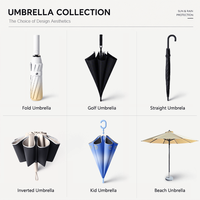 Parapluie de golf automatique à long manche, parapluie droit, double usage soleil/pluie, parapluie pare-soleil, logo personnalisé, vente en gros