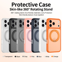 Coque de téléphone pour iPhone 18 Pro avec protection 360° °   Étui de protection antichoc avec support rotatif pour iPhone 18 17 16 Pro Max